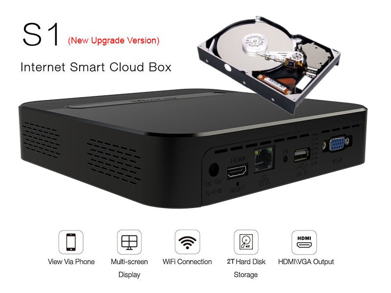 Vimtag Storage Cloudbox with 2TB HDD, Support up to x 5MP IPC Stream,  HDMI/VGA Output