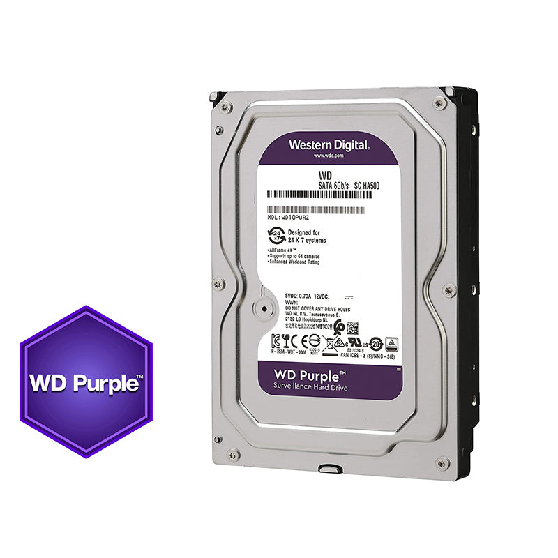 Western Digital 4TB WD Purple Surveillance Hard Drive - 5400 RPM