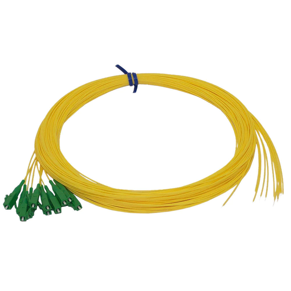 3m LC/APC 12-Fiber OS2 Singlemode Simplex 9 micron - 900um Pigtail - Y ...