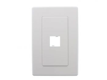 Belden A0405257 Panels - MDVO Faceplate, 1 Port, Single Gang, Flush Wh ...